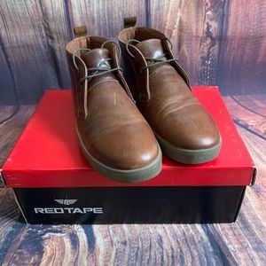 Red Tape Brown Leather Boots